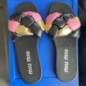 Lou Calzature Donna Napa Black Gold Pink sandles